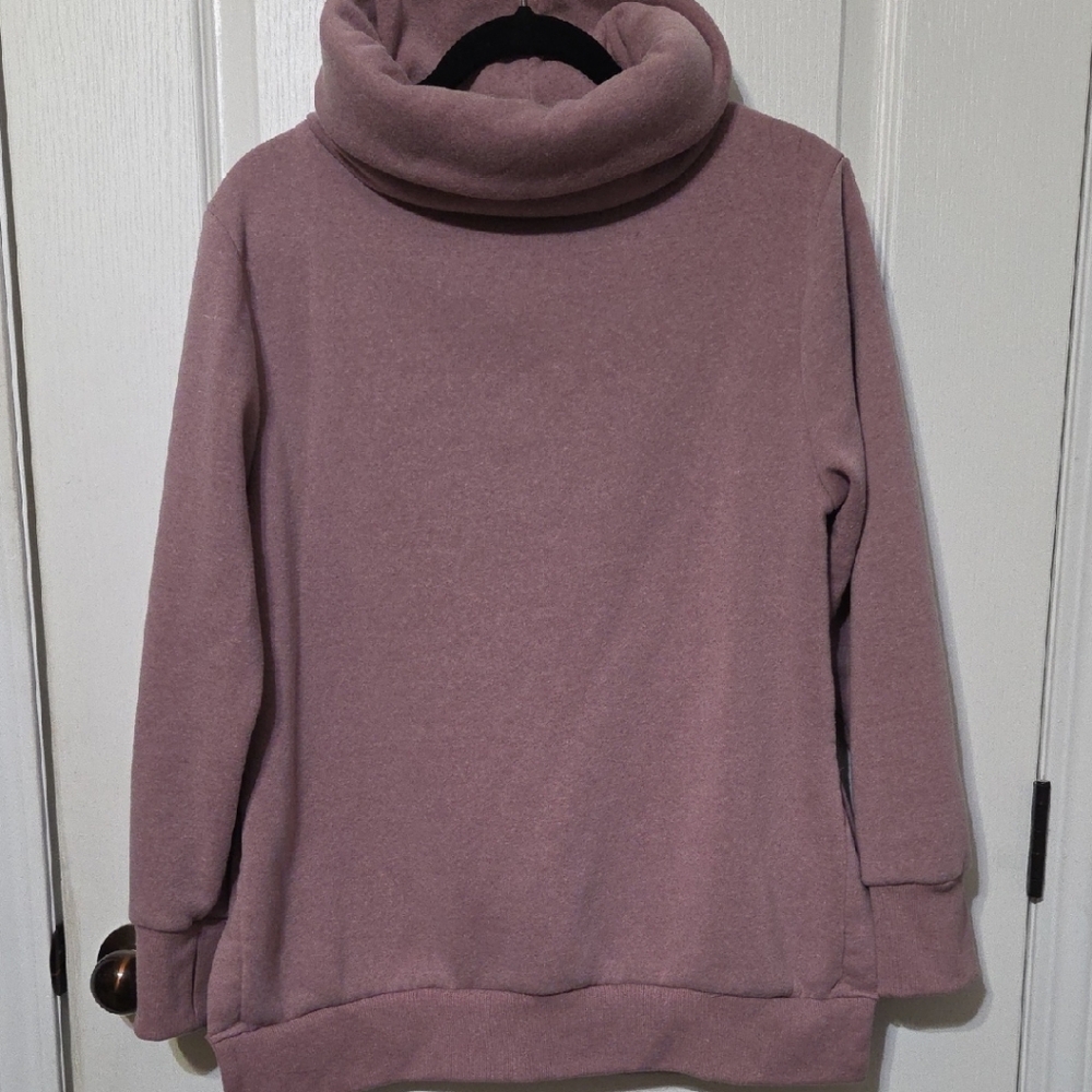 Elegant Plum Turtleneck Sweater